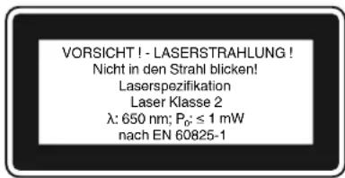 EINHELL N-KGS 210 Dual - Ne pas regarder en direction du rayon Classe de laser 2 - 1