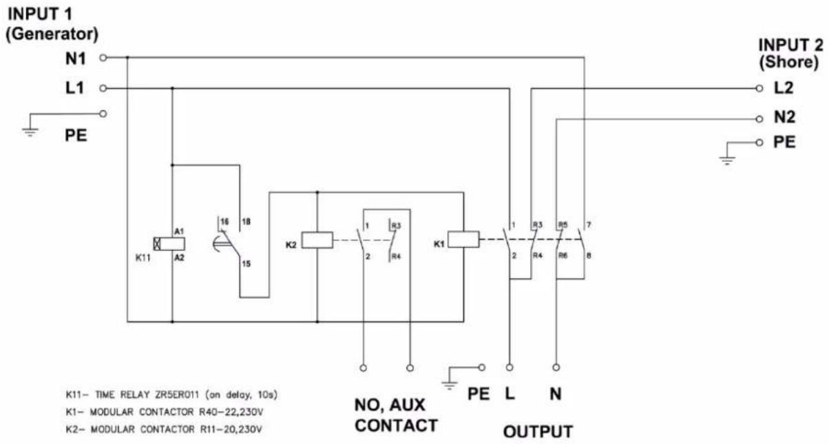 VICTRON ENERGY VE Transfer Switch - Schéma électrique - 2