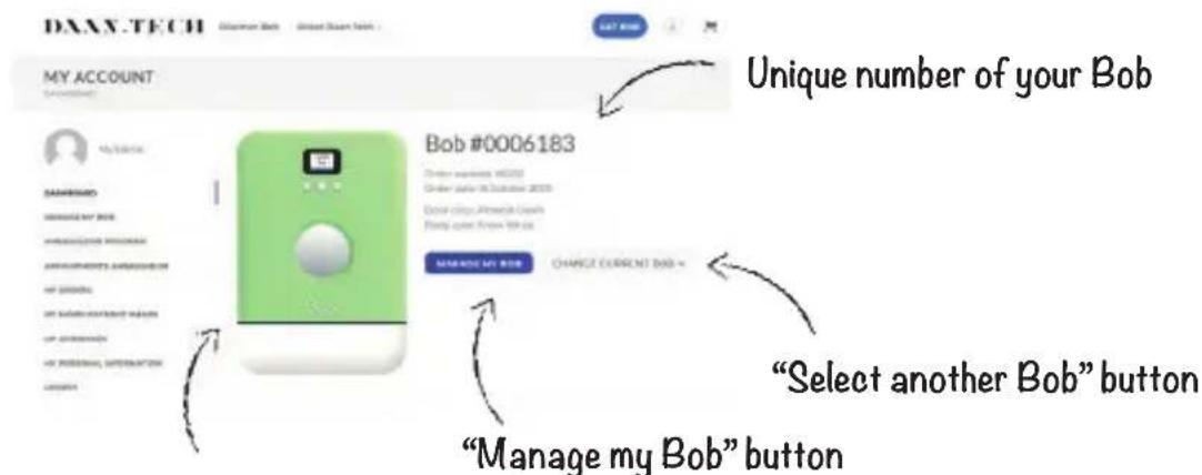 Daan Tech Bob - How you can manage Bob from your account - 1