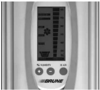 5% HUMIDITY + - BRUNE 40 30 20 10 0 -5