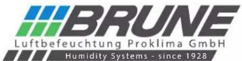 BRUNE Luftbefeuchtung Proklima GmbH Humidity Systems - since 1928