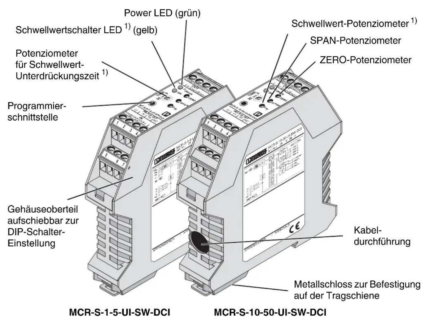 Phoenix Contact MCR-S-1/5-UI-DCI-NC - Strommessumformer MCR-S-...-DCI - 1