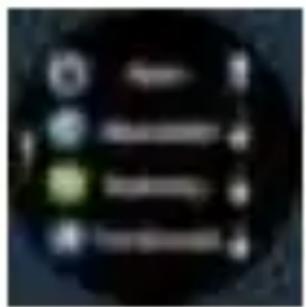 Cropped image showing a circular icon with five colored symbols and arrows, likely from a UI or system interface.