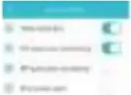 List of five categories with corresponding icons, likely representing a list or checklist.