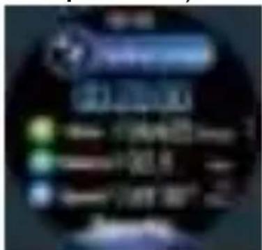 Scanned text image showing a blue header with Chinese characters and a list of colored circular icons below, likely from a software interface.