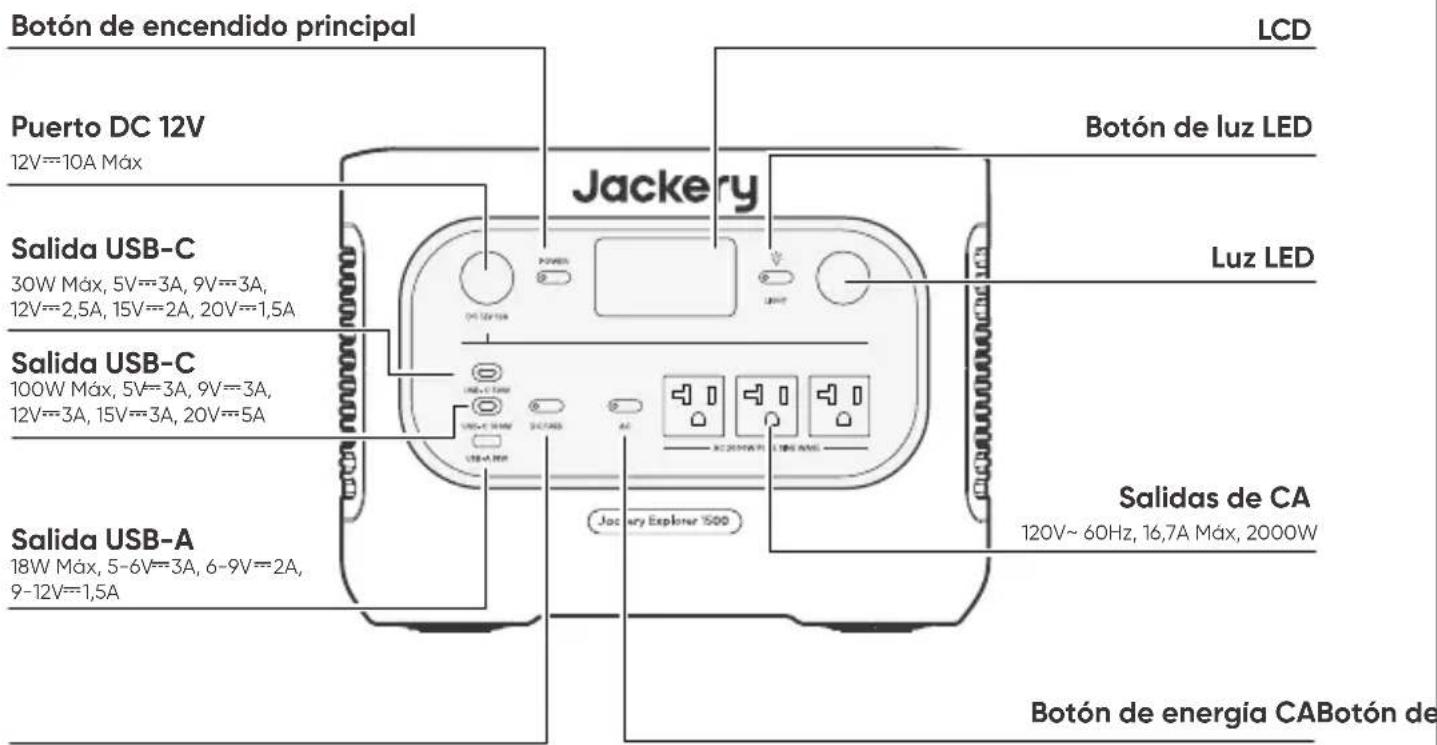 Jackery Explorer 1500 - VISTA FRONTAL - 1