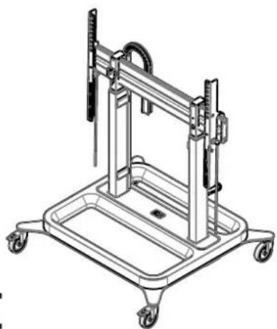 OPTOMA RISE 5105 - RISE 5205 Motorized display lift trolley 50 mm/s - 2