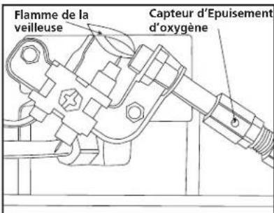 Flamme de la veilleuse Capteur d'Épuisement d'oxygène