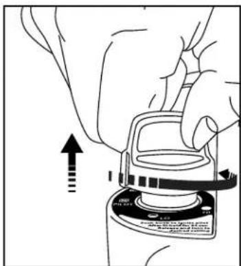 Mr. Heater Portable Buddy MH8BXDF - ISTRUZIONI DI ACCENSIONE/FUNZIONAMENTO PER L'USO CON CARTUCCE USA E GETTA DI PROPANO (G31) DA 1 LB. O MISCELA BUTANO/PROPANO 70/30 (G30+G31) DA 450G: - 5