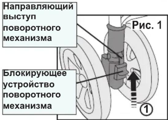 Gaggle Jamboree 6 - Блокировка поворотного механизма передних колес: - 1