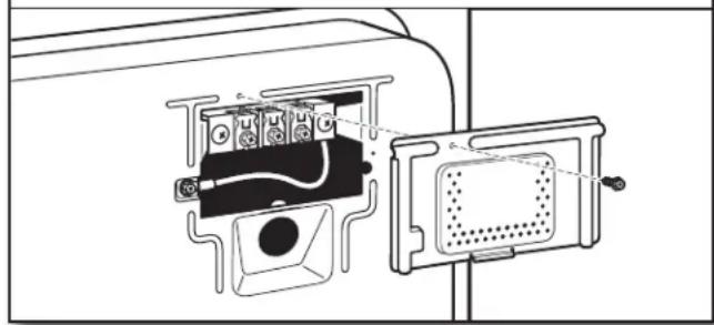 WHIRLPOOL WGD8127LC - Retirer le couvercle du bornier - 1
