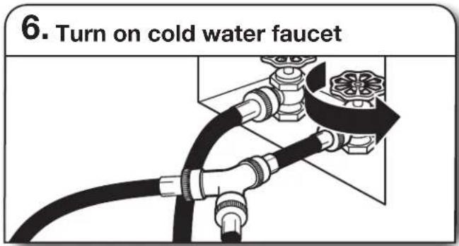WHIRLPOOL WGD8127LC - Attach long hose to "Y" connector and tighten couplings - 4