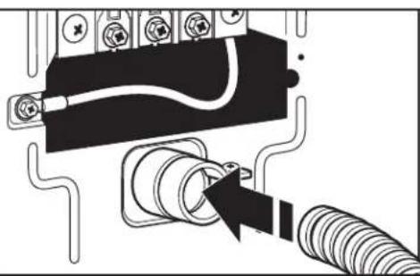 WHIRLPOOL WGD8127LC - Sujete el cable directo al protector de cables - 1