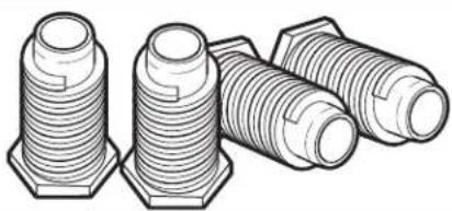 WHIRLPOOL WGD8127LC - Screw in leveling legs - 1
