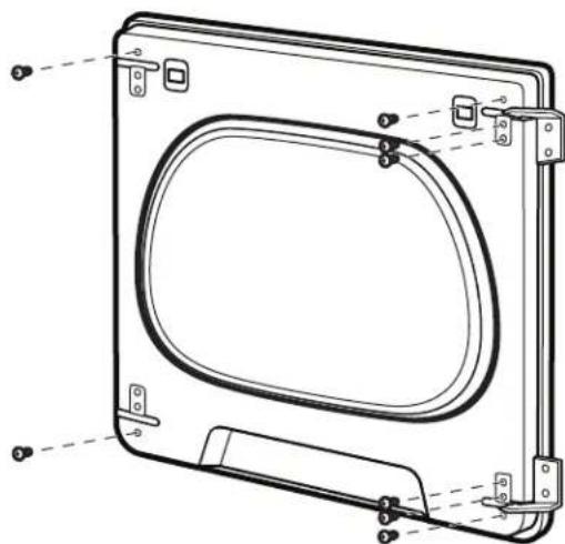 WHIRLPOOL WGD8127LC - Quite el ensamblaje de la puerta: - 10