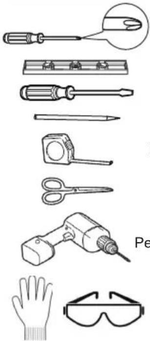 MIDEA MW12MSWBA5RCM - Les outils dont vous aurez besoin - 1
