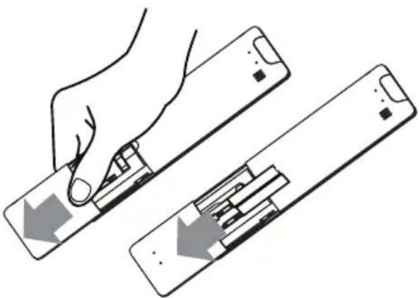 MIDEA MW10MSWBA5RCM - Insertion et remplacement des piles - 1