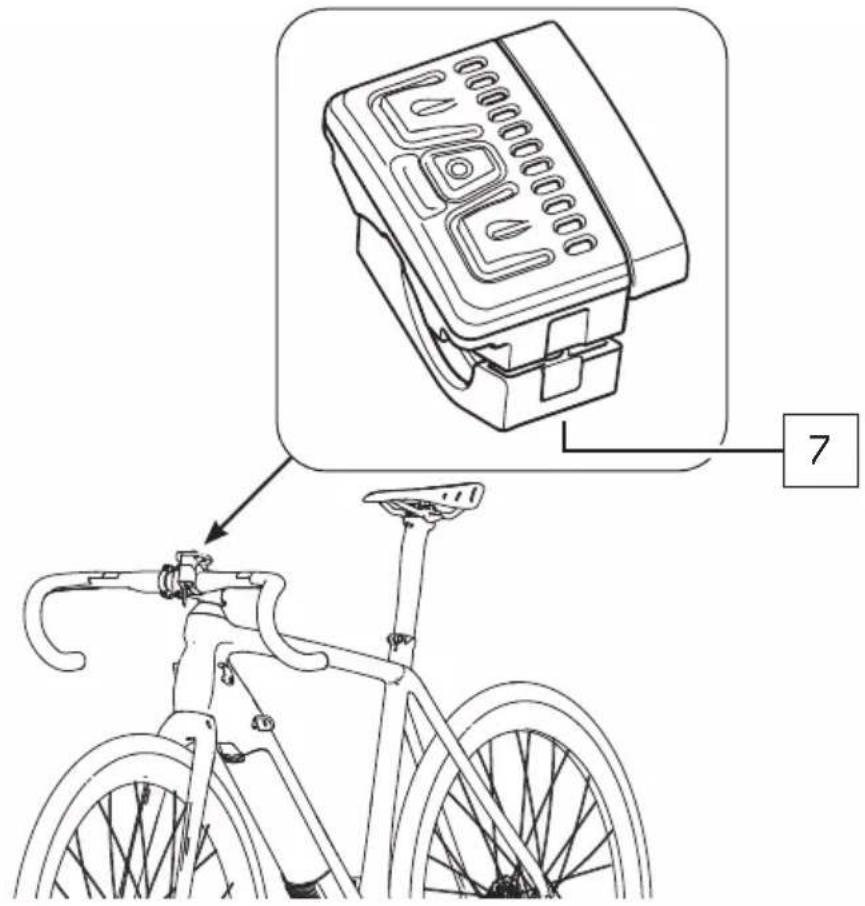 TREK Domane+ LT - APERÇU DÉTAILLÉ ET APPELLATION DES PIÈCES : TÉLÉCOMMANDE b - 3