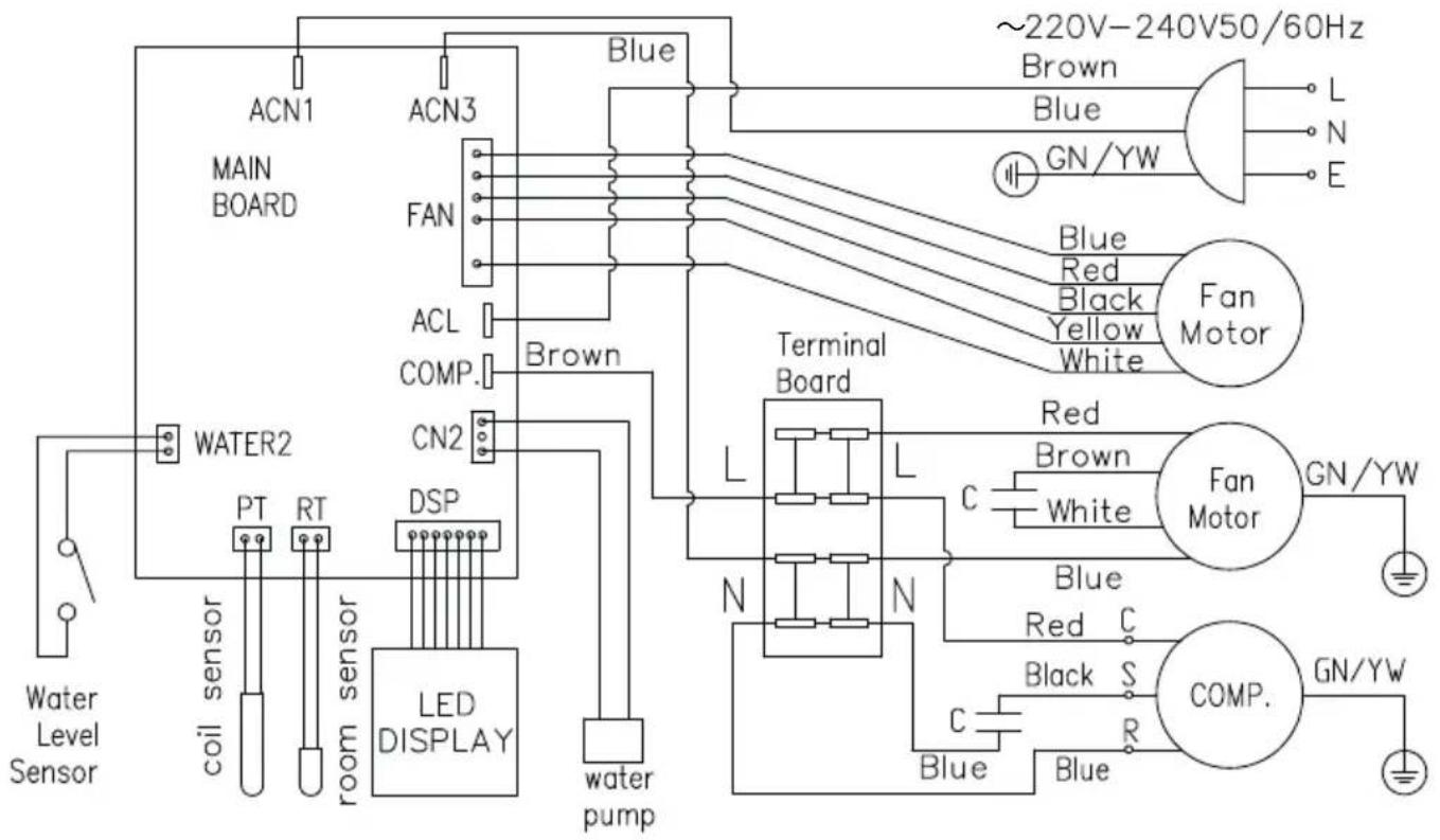 Mestic SPA-5000 - Diagrama eléctrico - 1