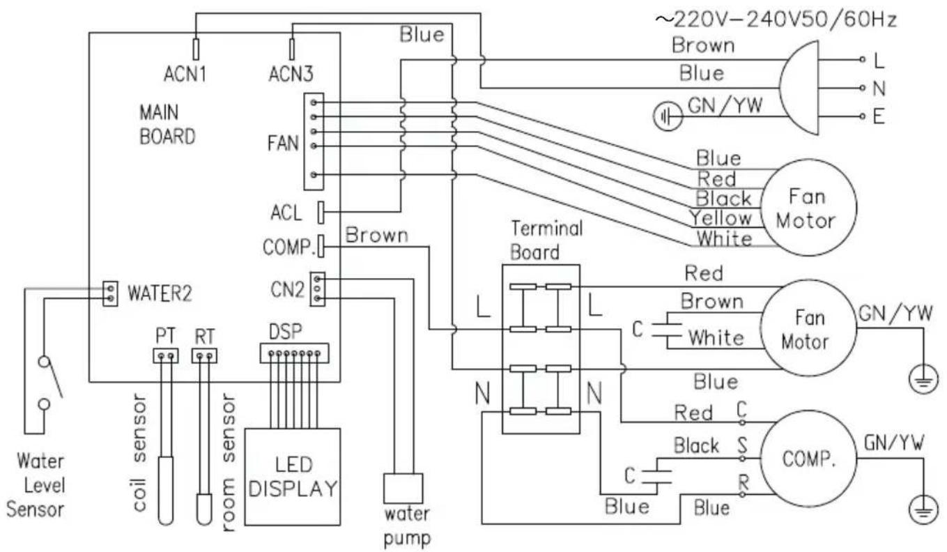 Mestic SPA-5000 - Schema elettrico - 1