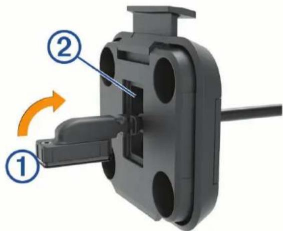 GARMIN zūmo XT2 - Installation des cables d'alimentation sur le support de montage pour moto - 1