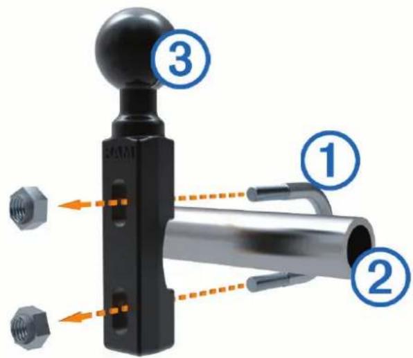 GARMIN zūmo XT2 - Installation de l'arceau et du support pour guidon - 1