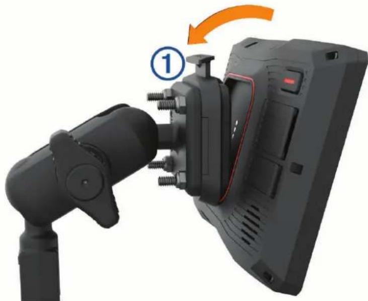 GARMIN zūmo XT2 - Installation de l'appareil sur le support moto - 1
