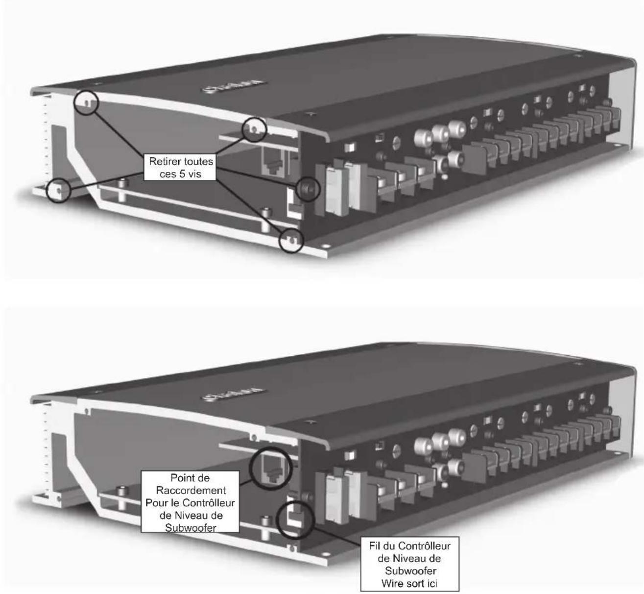 CLARION XC6640 - Installation du Contrôlleur de Niveau de Subwoofer - 1
