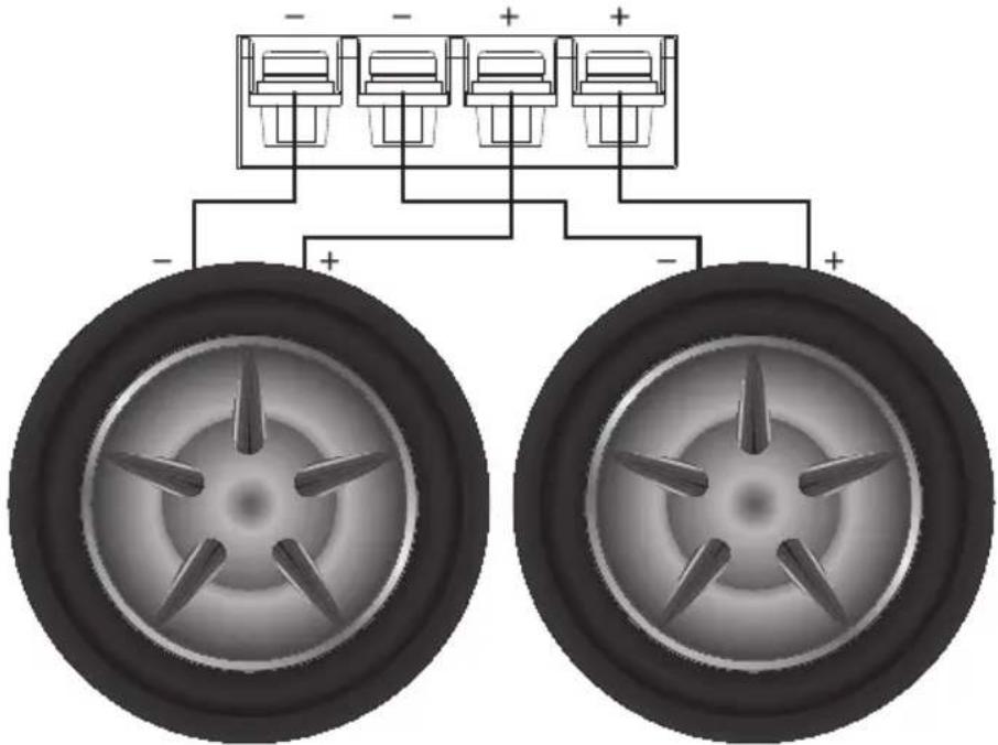 CLARION XC6140 - Ohms Mono - One 4 Ohm Dual Voice Coil Subwoofer - 2