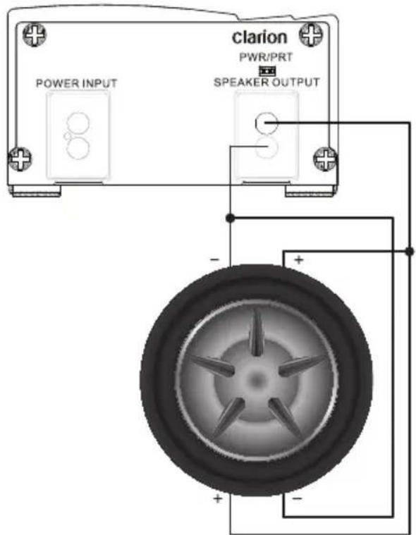 CLARION XC1440 - One Dual 4 Ohm Coil Subwoofer - 1