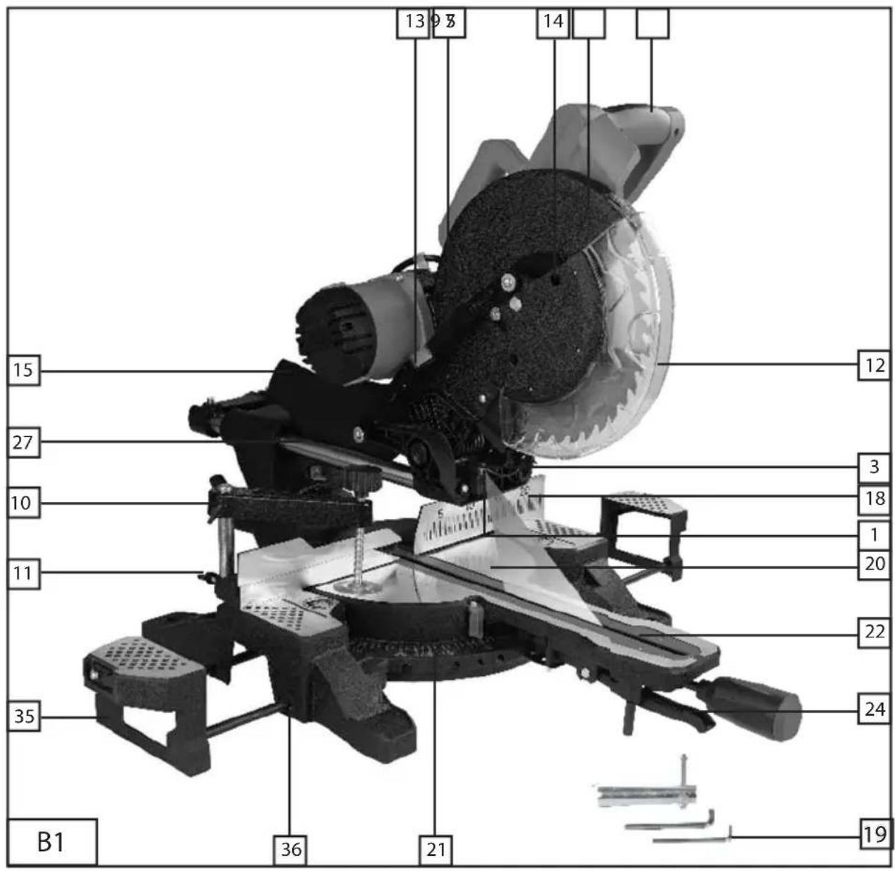 13 9 8 14 15 27 10 11 35 B1 36 21 12 3 18 1 20 22 24 19