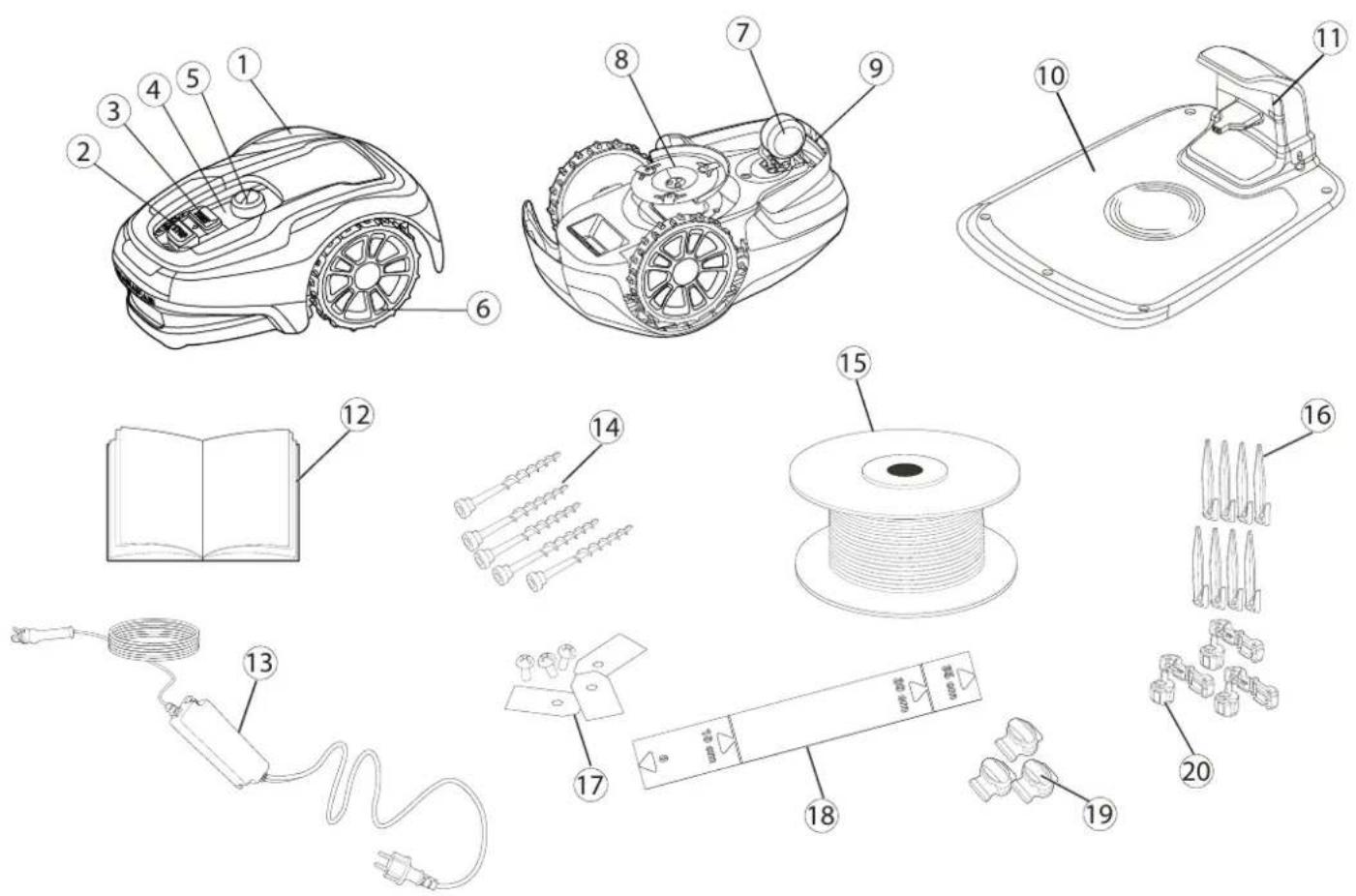 Exploded diagram of automotive components with numbered parts for identification