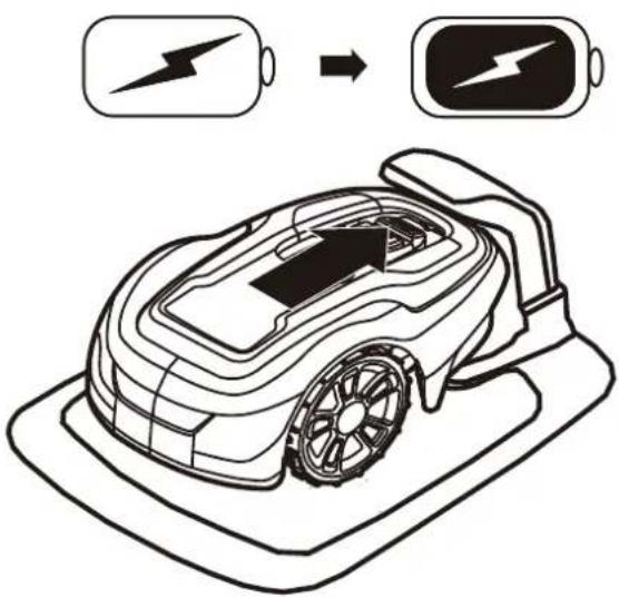 GREENWORKS Optimow 5 - MAINTAINING THE BATTERY - 1