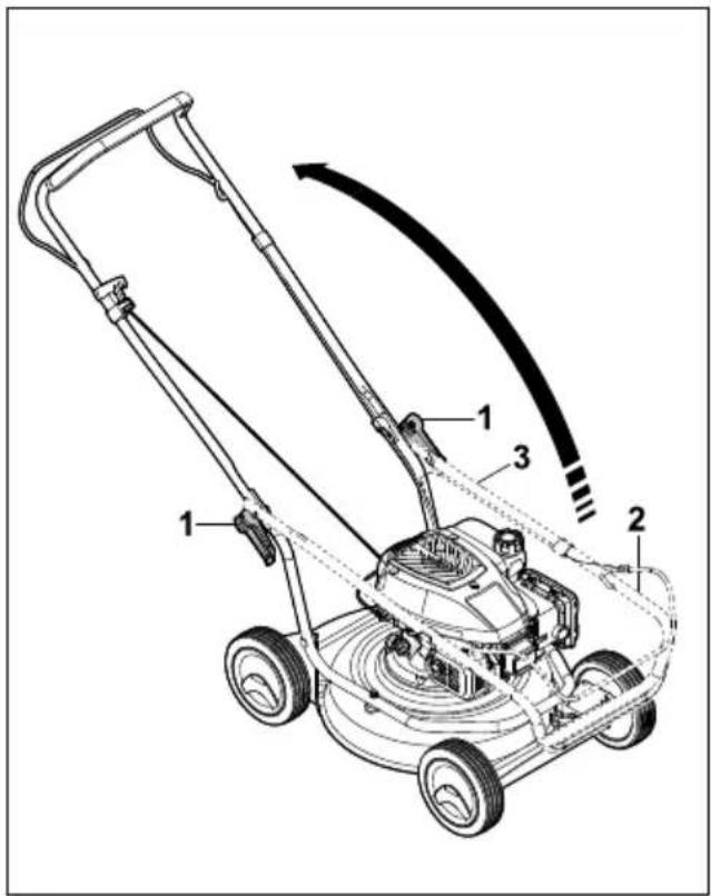 STIHL RM 2 RC - Vyklopení vodicího držadla - 1