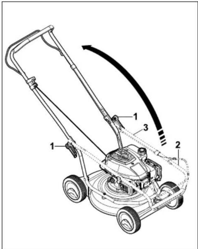 STIHL RM 2 RC - Juhtraua lahtiklappimine - 1