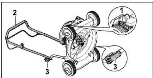 STIHL RM 2 RC - Установлення газонокосарки - 1