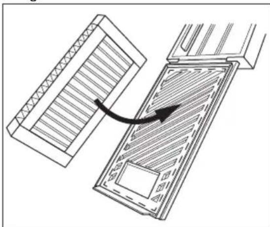AEG NSC7P751ES - Installing and replacing the CleanAir+ filter - 1