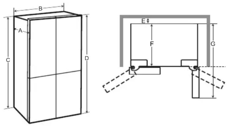 LG LRSWS2806S - Dimensiones y Espacios - 1