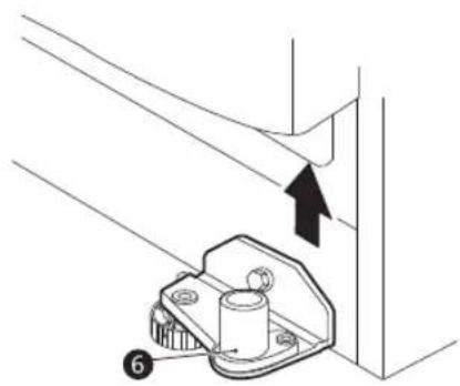 LG LRSWS2806S - Remover la puerta del refrigerador - 3