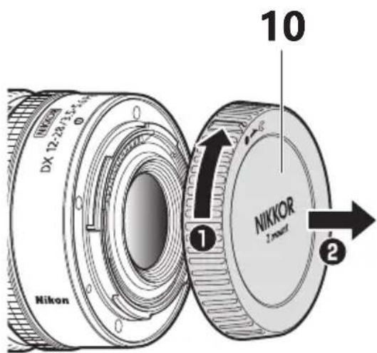 NIKON NIKKOR Z DX 12-28mm f/3.5-5.6 PZ VR - Repère d'alignement du parasoleil - 2