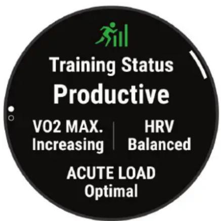 GARMIN Approach S70 - Statut d'entraînement - 1