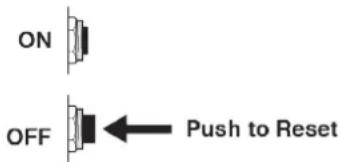 ON OFF ← Push to Reset