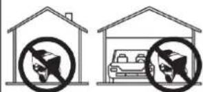 Diagram showing two scenarios of a vehicle with a car and a half-lives, both marked with a prohibition symbol.