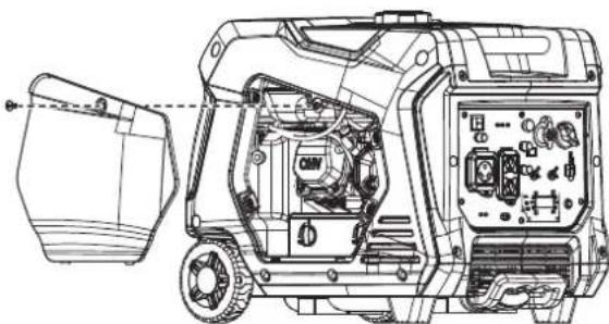 WESTINGHOUSE iGen4500DFcv - COUVERCLE DE SERVICE DU MOTEUR - 1