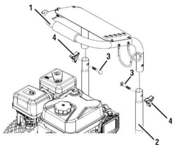 WESTINGHOUSE WPX3600 - INSTALLER LA POIGNEE POUR LE STOCKAGE - 1
