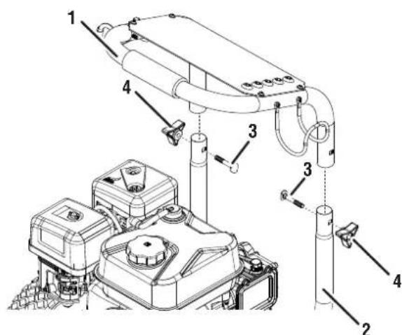 WESTINGHOUSE WPX3600 - INSTALL HANDLE FOR STORAGE - 1