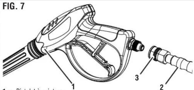 WESTINGHOUSE WPX3600 - RACCORDEMENT DU TUYAU HAUTE PRESSION AU PISTOLET PULVERISATEUR - 2
