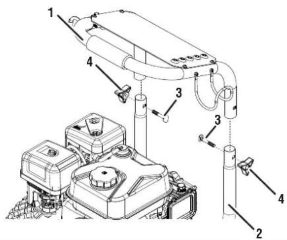 WESTINGHOUSE WPX4400 - INSTALL HANDLE FOR STORAGE - 1