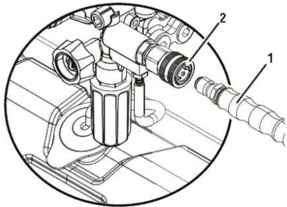 WESTINGHOUSE WPX4400 - CONNECTING THE HIGH PRESSURE HOSE TO THE PRESSURE WASHER - 1