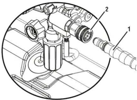 WESTINGHOUSE WPX4400 - CONEXIÓN DE LA MANGUERA DE ALTA PRESIÓN A LA HIDROLAVADORA - 1